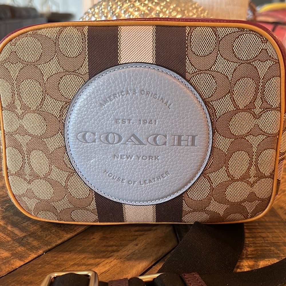 Coach Dempsey Camera Bag in Signature Jacquard